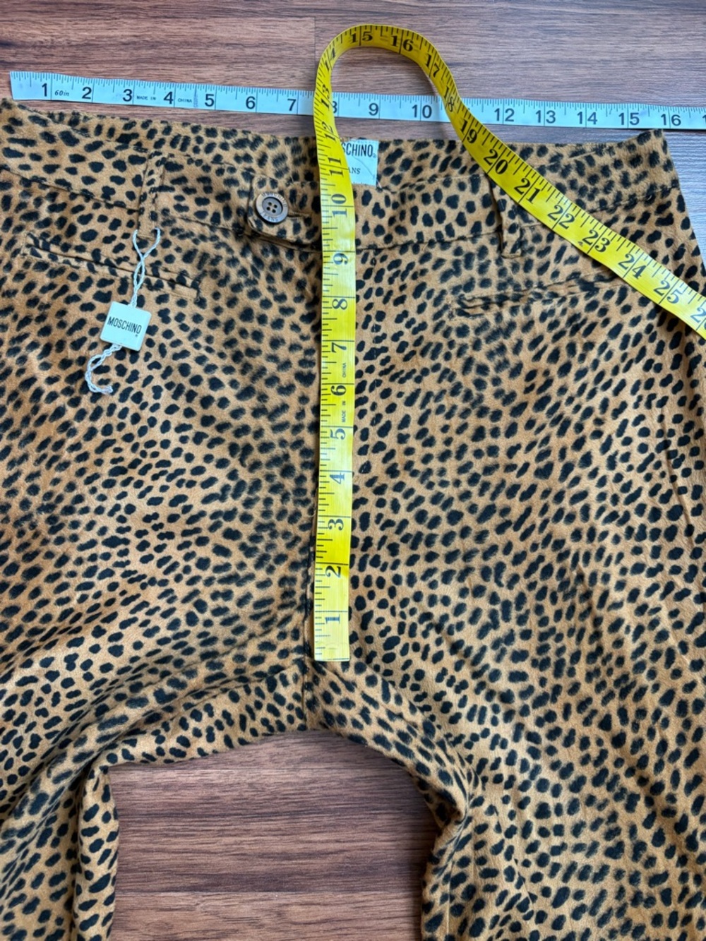Moschino leopard animal print high rise pants - Picture 8 of 9